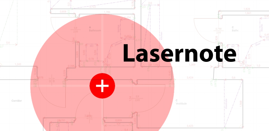 Lasernote laser measure app