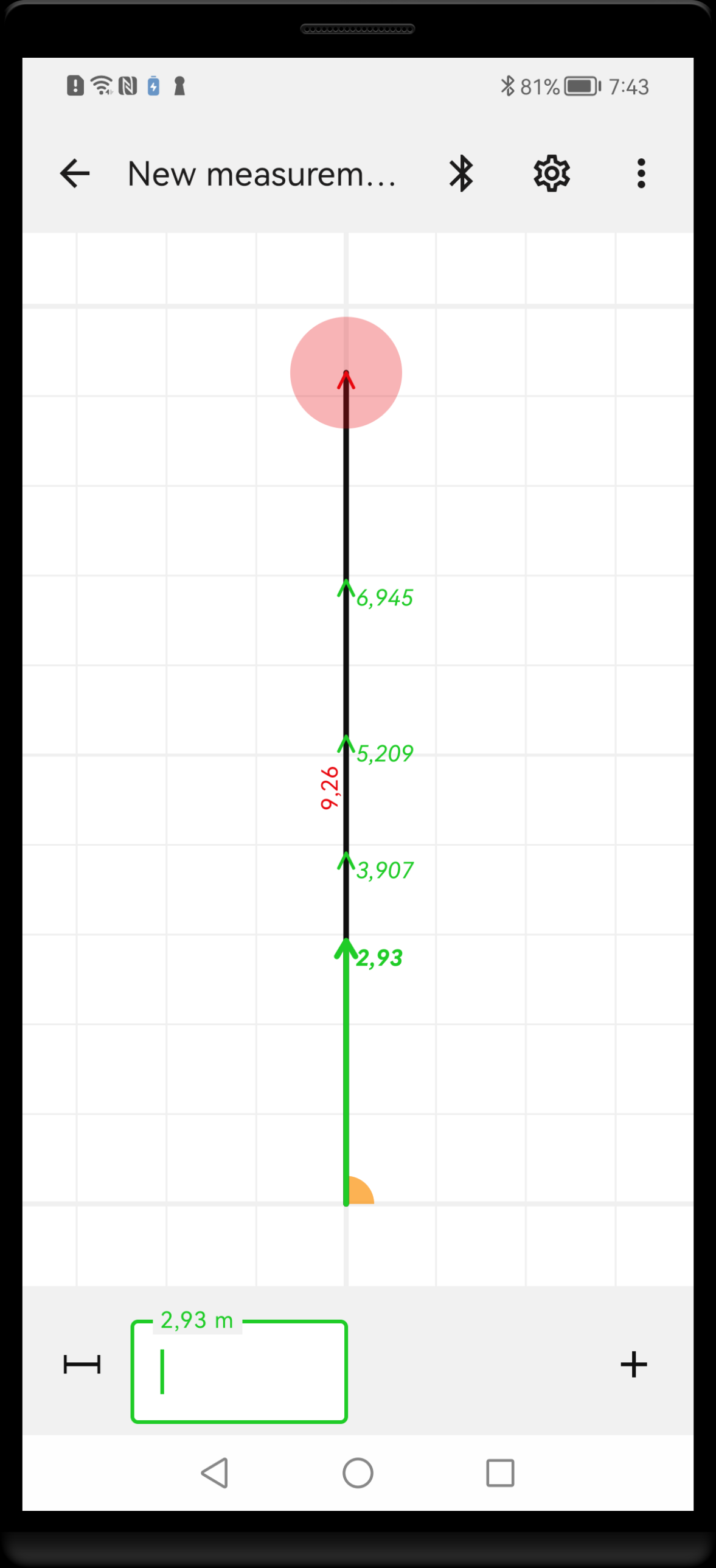 Serial measurement line