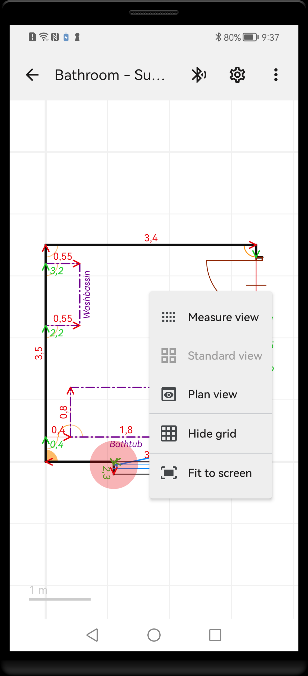 Plan view selection