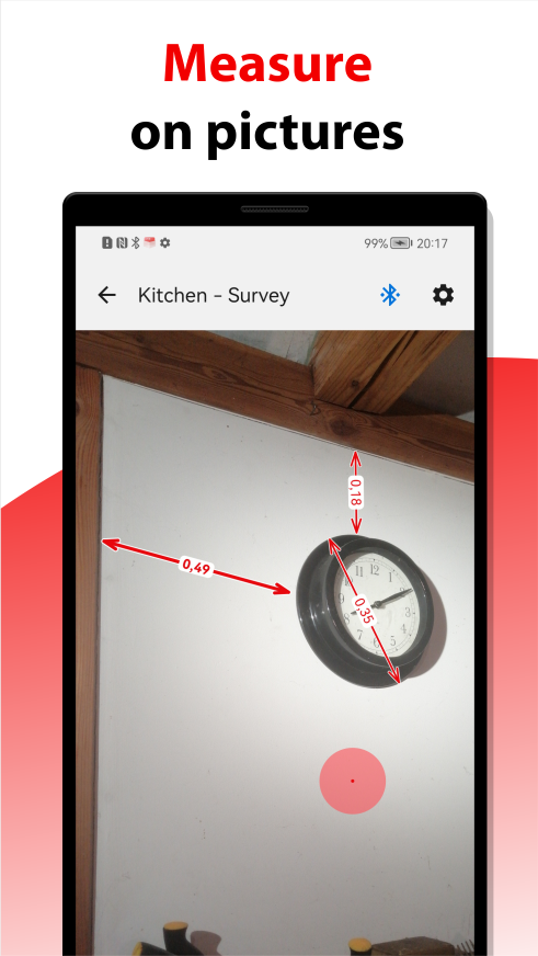 Measure on pictures